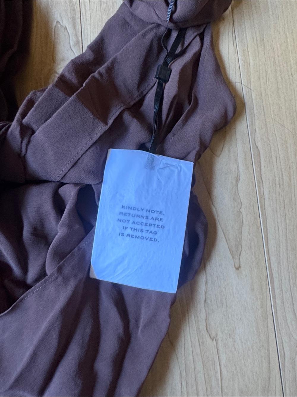 REVOLVE Adela Georgette Silk Top in Brown - Picture 5 of 5
